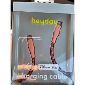 Heyday Decorative Lightning Jack Charging Cable 6 Feet for IPhone & Ipad